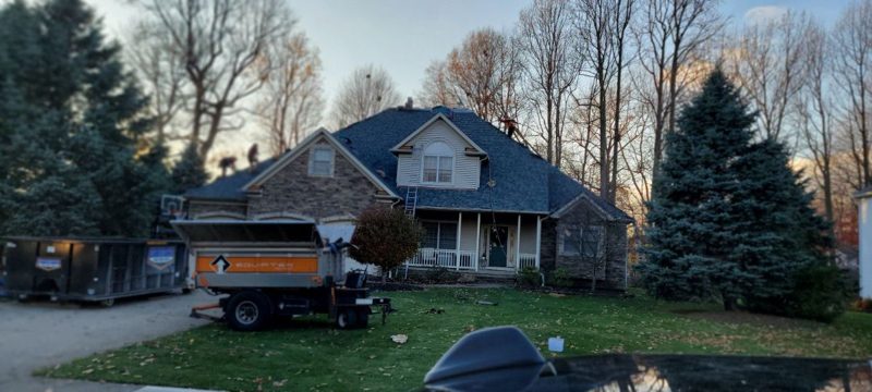 Wheeler Construction residential roofing project in progress